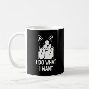Caneca De Café Cat I Faz O Que Quero Engraçado