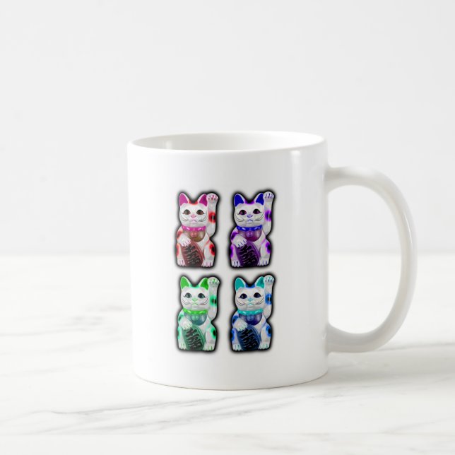Caneca De Café CAT JAPONÊS do dinheiro de Maneki Neko (Direita)