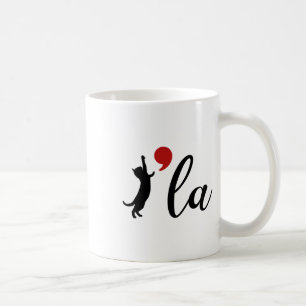 Caneca De Café Cat Kamala Harris W 2024 Senhora Presidente Comma