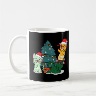 Caneca De Café Cat Kitten Santa Hat Gatinho De Natal X Mas Boys G