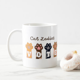 Caneca De Café Cat Ladies Vote