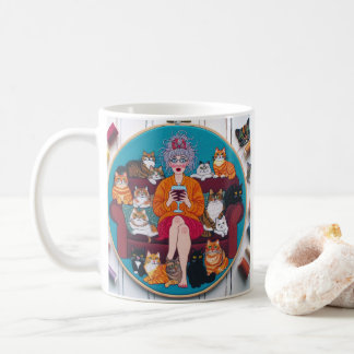 Caneca De Café Cat Lady Mug