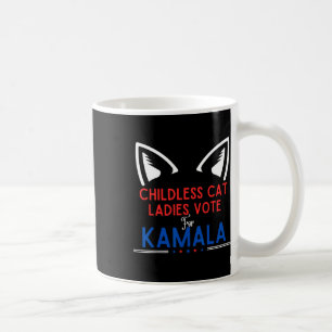 Caneca De Café Cat Lady Voting Kamala Harris Cachorro Mãe Votar A