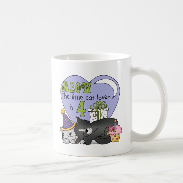 Caneca De Café Cat Lover 4º t-shirts e presentes (Direita)