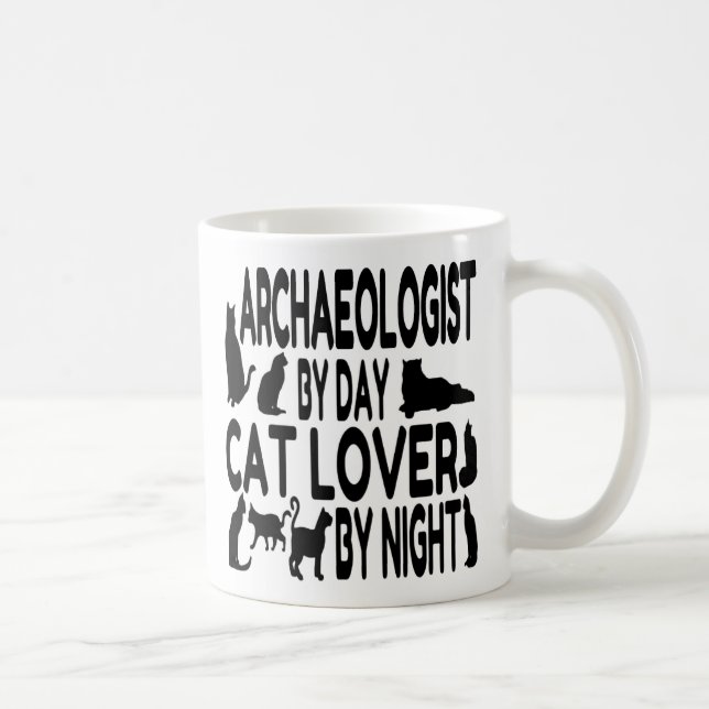 Caneca De Café Cat Lover Arqueologista (Direita)