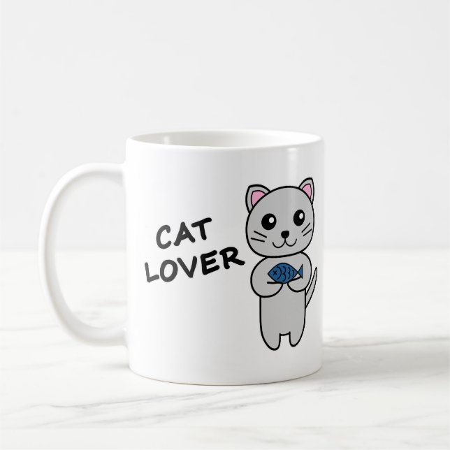 Caneca De Café CAT LOVER Café Mug (Esquerda)