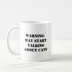Caneca De Café Cat Lover Engraçado Advertência