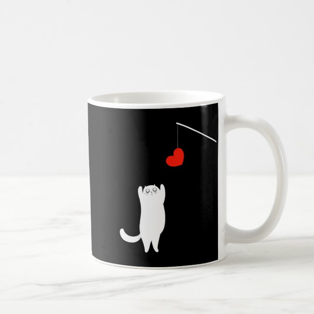 Caneca De Café Cat Lover Valentine's Day Animal Affection Love Fu (Direita)