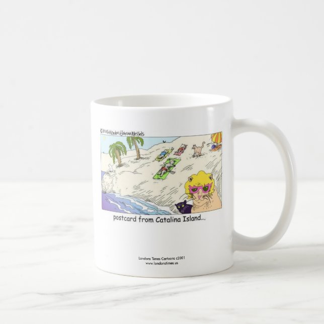 Caneca De Café Cat Lovers Hilarious CATalina Island Coffee Mug (Direita)
