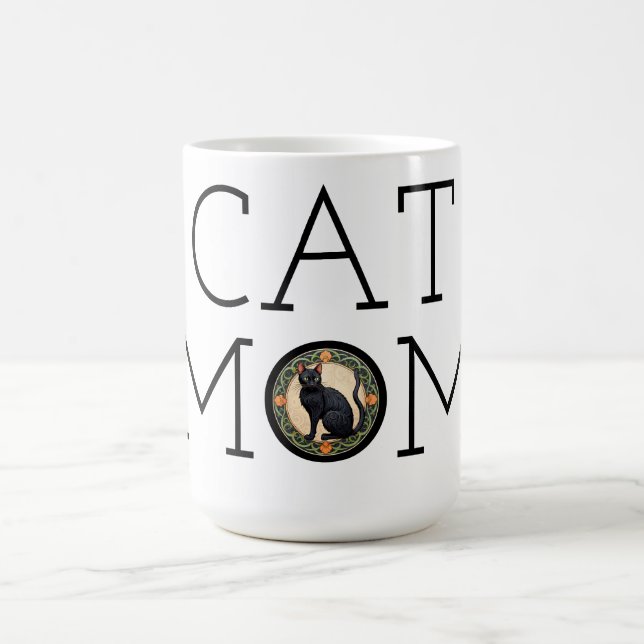 Caneca De Café Cat Mãe Black Cat Coffee Mug (Centro)