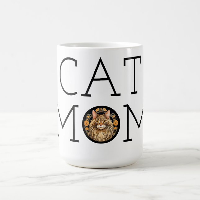 Caneca De Café Cat Mãe Maine Coffee Coffee Mug (Centro)