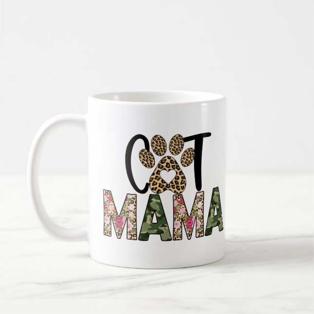 Caneca De Café Cat Mama (Esquerda)