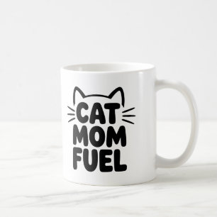 Caneca De Café Cat Mamãe Combustível Mug de Café - Presente Paren