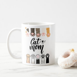 Caneca De Café Cat Mamãe Mug - Design de Gato Bonito - Presente p