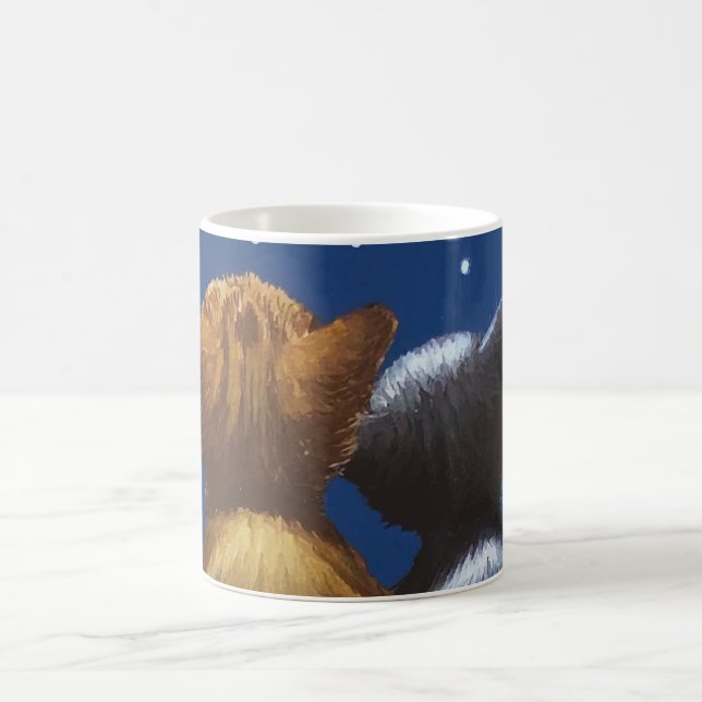 Caneca De Café Cat Moon Love Be With You (Centro)