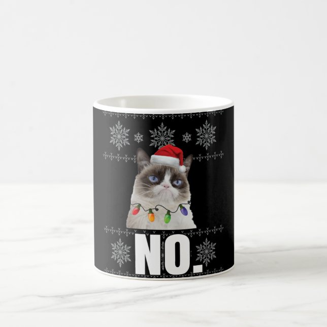 Caneca De Café Cat No Grumpy Xmas Cats No Ugly Christmas Gifts (Centro)