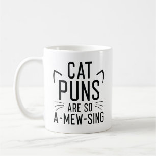 Caneca De Café Cat Puns É Tão Amewing