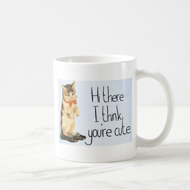 Caneca De Café Cat Say (Direita)