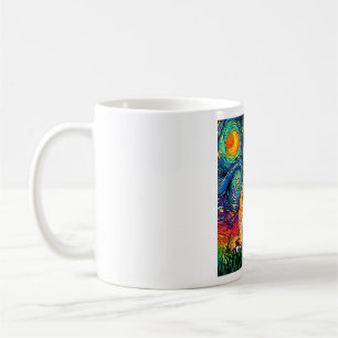 Caneca De Café Cat, Starry Night Cat, Mulheres Cat, Van Gogh Cat