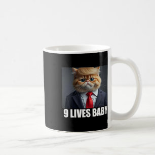 Caneca De Café Cat Trump 9 Lives Baby Trump 2024 Win Victory Winn