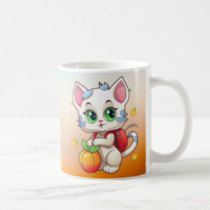 Caneca De Café Cat Vai Para A Escola 85241