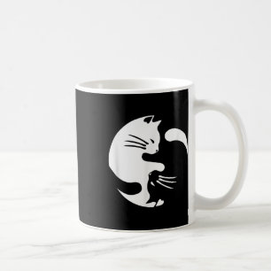 Caneca De Café Cat Yin Yang Peace Loving Interconnected Gift Idea