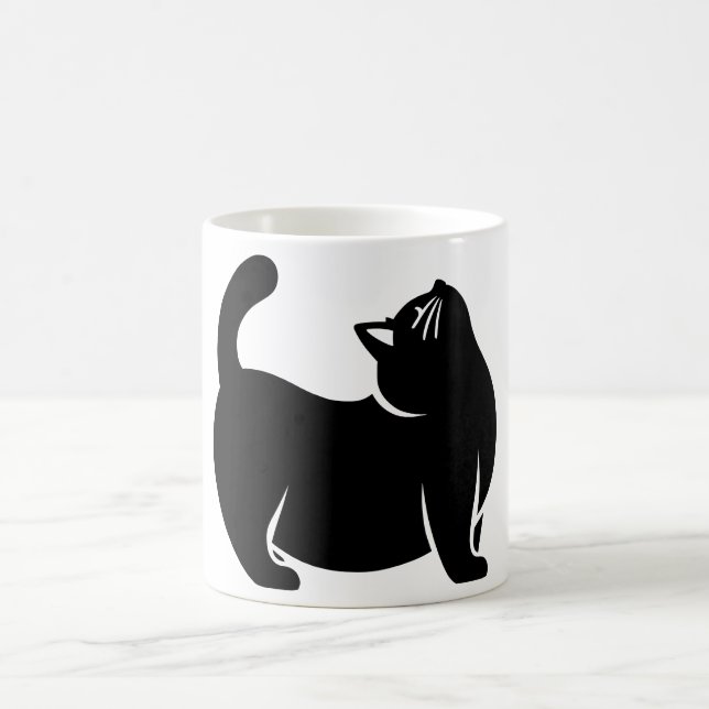 Caneca De Café *Cat Yoga #10 Arte Digital (Centro)