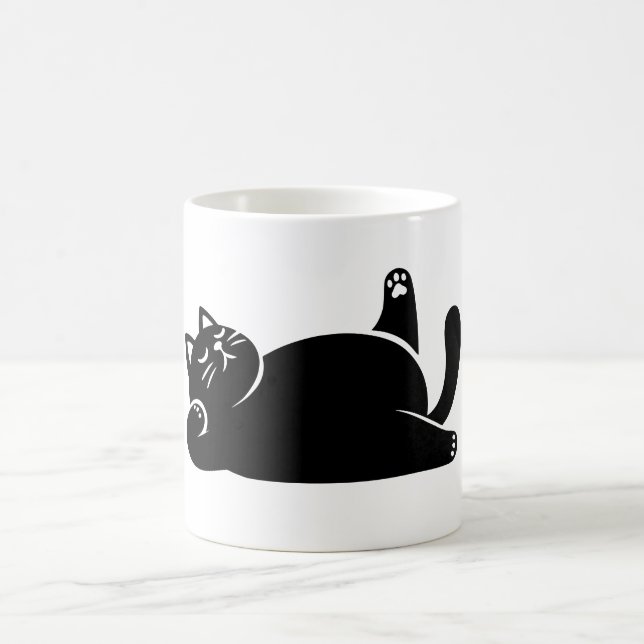 Caneca De Café *Cat Yoga #11 Arte Digital (Centro)