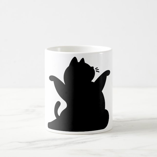 Caneca De Café *Cat Yoga #8 Arte Digital (Centro)
