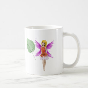 Caneca De Café Catalunha Fada de Árvore com Folha
