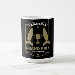 Caneca De Café Catamaran Hydrofoil Sailboat Racing
