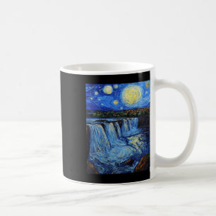 Caneca De Café Cataratas do Niágara - Estilo Van Gogh - Noite Est