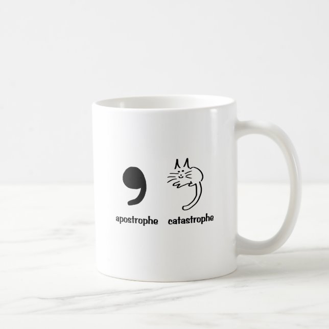 Caneca De Café catástrofe da apóstrofe (Direita)