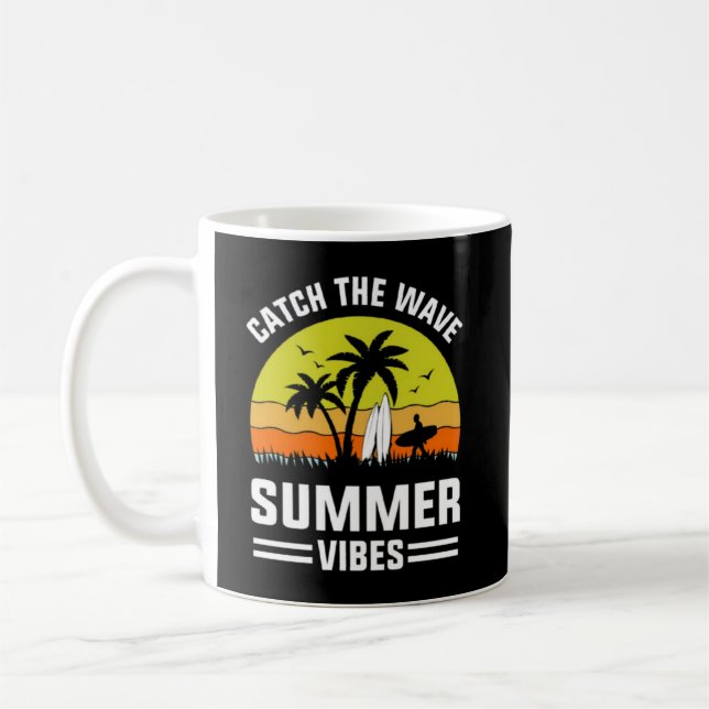 Caneca De Café Catch The Wave Summer Vibes-64193 (Esquerda)