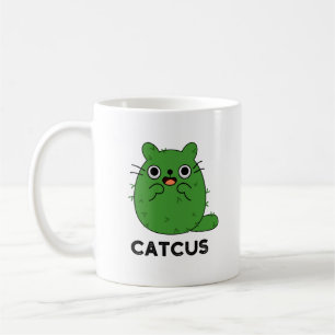 Caneca De Café Catcus Cute Cat Cactus Pun