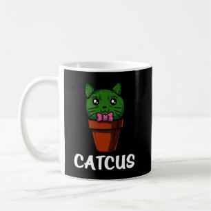 Caneca De Café Catcus Funny Cactus Cat Pet Kitten