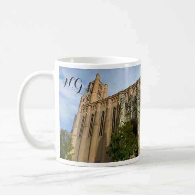 Caneca De Café Catedral de Alby e órgão, France (Esquerda)