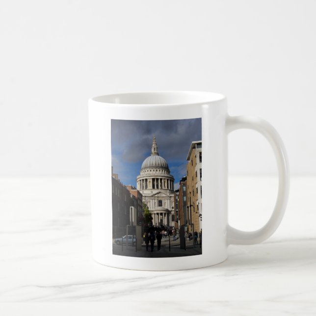 Caneca De Café Catedral de Paul da rua (Direita)