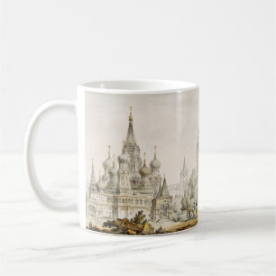 Caneca De Café Catedral de Pokrovsky e Torre Spasskaya