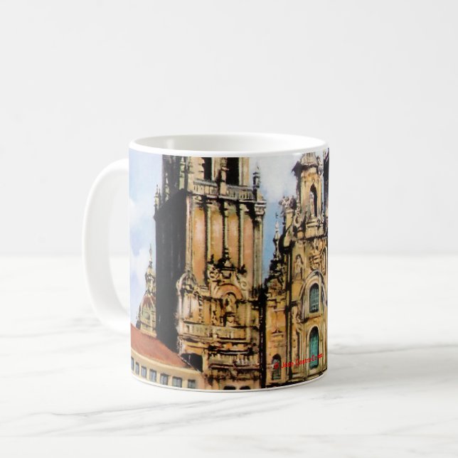 Caneca De Café Catedral de Santiago de Compostela (Frente Esquerda)