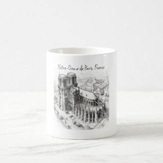 Caneca De Café Catedral Notre-Dame de Paris, França