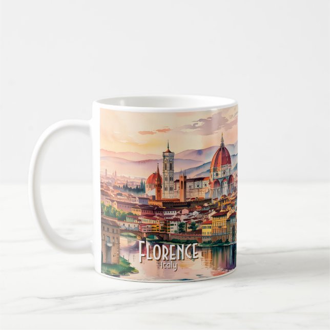 Caneca De Café Catedral Personalizada da Cidade de Florença Duomo (Esquerda)