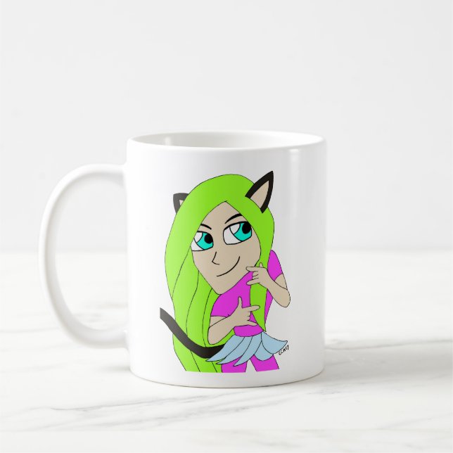 Caneca De Café catgirl chibi (Esquerda)