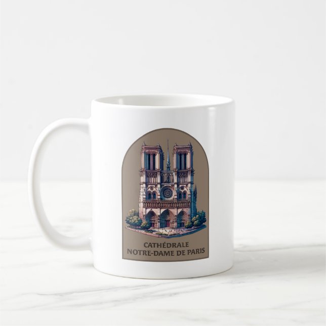 Caneca De Café Cathédrale Notre-Dame de Paris (Esquerda)