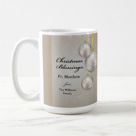 Caneca De Café Catholic Priest Christmas Elegant Hanging Ornament
