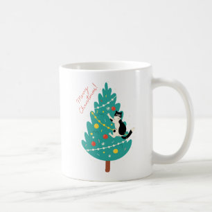 Caneca De Café Catmas feliz - Uma Escala de Natal Puro