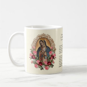 Caneca De Café Católica espanhola Guadalupe Virgem Religiosa Mari