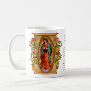 Caneca De Café Católica espanhola Guadalupe Virgem Religiosa Mari