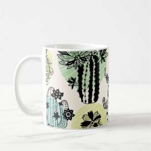 Caneca De Café Catos Bloqueadores: Charme Sem Costura Desenhado À