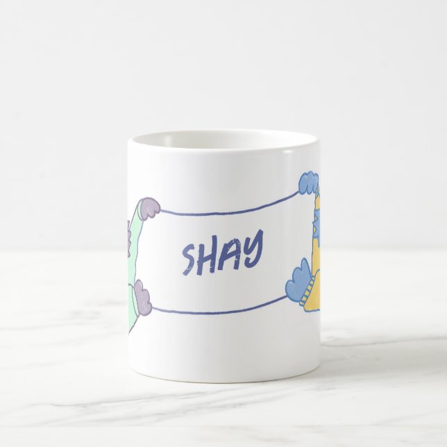 Caneca De Café Cats Cachorros Cachorro Nome Personalizado Coffee  (Centro)